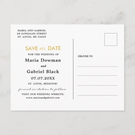 Invitation Carte Postale Tournesol rustique. Mariage bleu marine Enregistre (Dos)