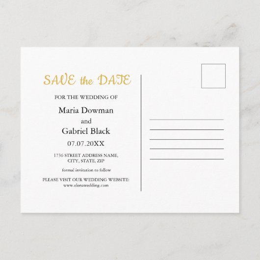 Invitation Carte Postale Tournesol rustique. Mariage champêtre Enregistrez (Dos)