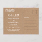 Invitation Carte Postale Tournesol rustique. Mariage champêtre Enregistrez (Dos)