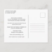 Invitation Carte Postale Tournesol rustique. Reporter l'article Changer la  (Dos)