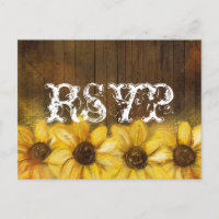 Tournesols rustiques peints sur bois | RSVP