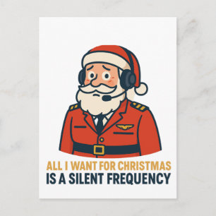 Invitation Carte Postale Tout ce que je veux pour Noël est une fréquence cl