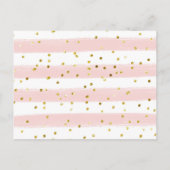 Invitation Carte Postale Traîneau rose oh quelle joie Livres d'hiver pour b (Dos)