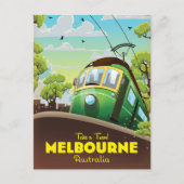 Invitation Carte Postale Tramway de Melbourne Australie (Devant)