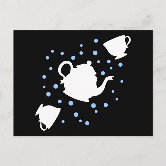 Invitation Carte Postale Tumbling Tea Party (Devant)