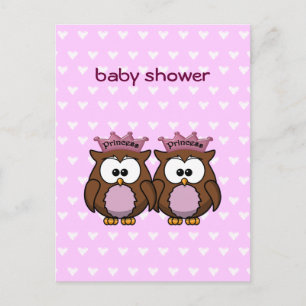 Invitation Carte Postale twin