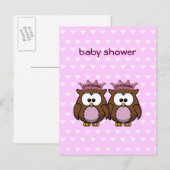 Invitation Carte Postale twin (Devant / Derrière)