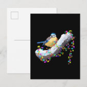 Invitation Carte Postale Twinkle Twinkle Little Mésange (Devant / Derrière)