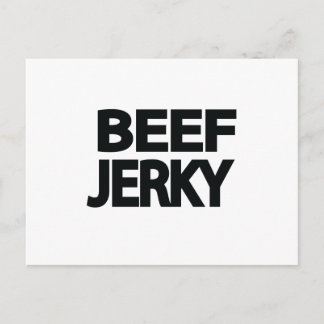 Invitation Carte Postale Typographie Gras de Beef Jerky