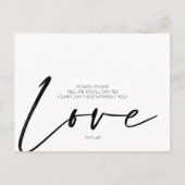 Invitation Carte Postale Typographie Moderne, Serez-Vous Ma Porte-Mère ? (Dos)