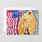 Invitation Carte Postale Un chagrin américain. (Devant / Derrière)