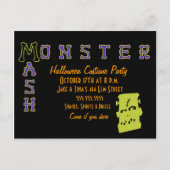 Invitation Carte Postale Un Monster Mash (Devant)