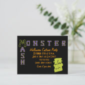Invitation Carte Postale Un Monster Mash (Debout devant)