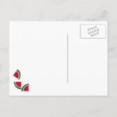 Invitation Carte Postale Un pique-nique estival juteux (Dos)