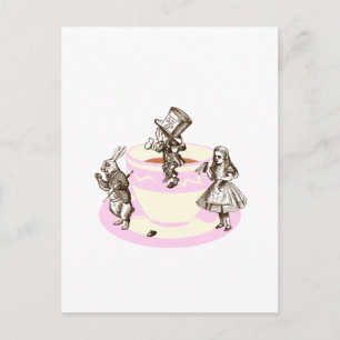 Invitation Carte Postale Un thé fou