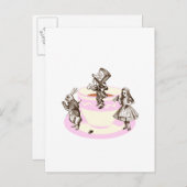Invitation Carte Postale Une Fête De Thé Mad (Devant / Derrière)