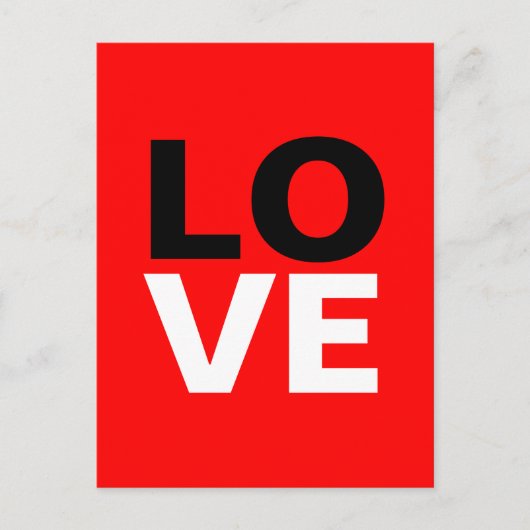 Invitation Carte Postale Unique Arrière - plan rouge amour romance (Devant)
