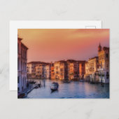 Invitation Carte Postale Venise, Italie (Devant / Derrière)