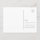 Invitation Carte Postale Vermont | Nous avons déménagé (Dos)