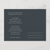 INVITATION CARTE POSTALE VERT OR FAUNA WREATH SYMPATHIE SERVICE MÉMORIAL (Dos)