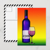 Invitation Carte Postale Vin de fête 2015 (Devant / Derrière)
