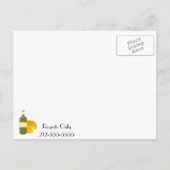 Invitation Carte Postale Vin et fromage (Dos)