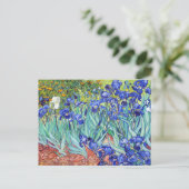 Invitation Carte Postale Vincent Van Gogh peignant les Iris (Debout devant)