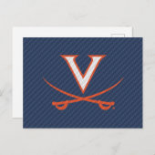 Invitation Carte Postale Virginia Cavaliers Fibre de carbone (Devant / Derrière)