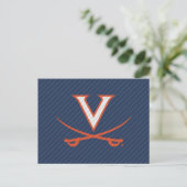 Invitation Carte Postale Virginia Cavaliers Fibre de carbone (Debout devant)