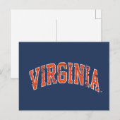 Invitation Carte Postale Virginia Wordmark désorganisé (Devant / Derrière)