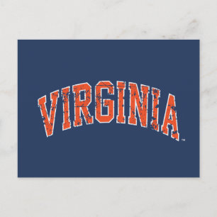 Invitation Carte Postale Virginia Wordmark en détresse