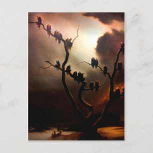 Invitation Carte Postale Vivid Retro - Fantômes dans un arbre