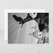 Invitation Carte Postale Vol vers Rome (Devant / Derrière)