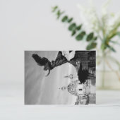 Invitation Carte Postale Vol vers Rome (Debout devant)