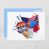 Invitation Carte Postale Vote (Devant / Derrière)
