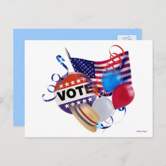 Invitation Carte Postale Vote (Devant / Derrière)