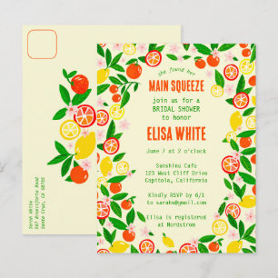 Invitation Carte Postale VOUS AVEZ TROUVÉ VOTRE ÂME SŒUR Citrus PERSONNALIS