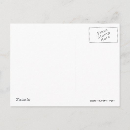 Invitation Carte Postale Vous Êtes Invité (Dos)