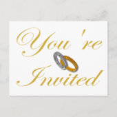 Invitation Carte Postale Vous êtes invité (Devant)