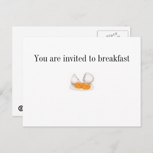 Invitation Carte Postale Vous êtes invité (Devant / Derrière)