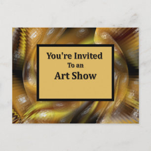 Invitation Carte Postale Vous êtes invité à un salon artistique