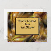 Invitation Carte Postale Vous êtes invité à un salon artistique (Devant / Derrière)