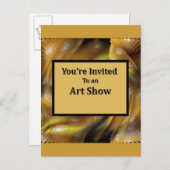 Invitation Carte Postale Vous êtes invité à un salon artistique (Devant / Derrière)