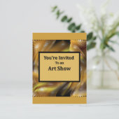 Invitation Carte Postale Vous êtes invité à un salon artistique (Debout devant)