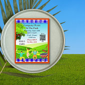 Invitation Carte Postale Vous êtes Invité, Entreprise Pique-nique Été Code 