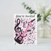 Invitation Carte Postale Vous êtes invité, Rock_ (Debout devant)