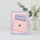 Invitation Carte Postale Vous êtes invités (Debout devant)