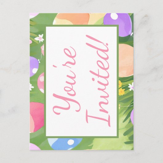 Invitation Carte Postale Vous êtes invités! (Devant)
