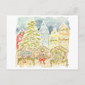 Invitation Carte Postale Voyage d'eau du marché de Noël allemand (Devant)