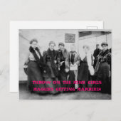 Invitation Carte Postale Voyage vintage (Devant / Derrière)